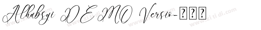 Alhabsyi DEMO Versio字体转换